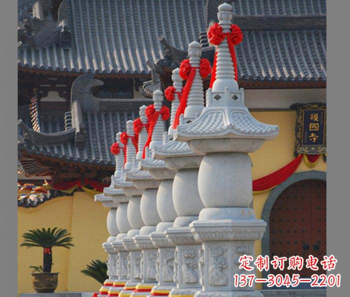 无锡寺庙景观舍利塔石雕