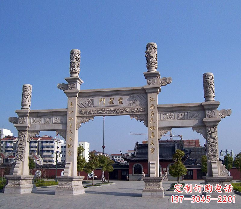 无锡寺庙景观石牌坊