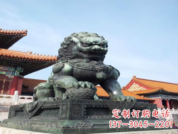无锡寺庙青铜狮子