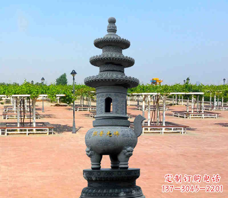 无锡寺庙塔铜雕香炉