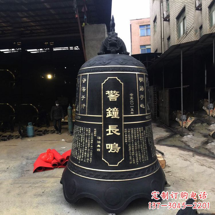 无锡寺庙铜钟雕塑