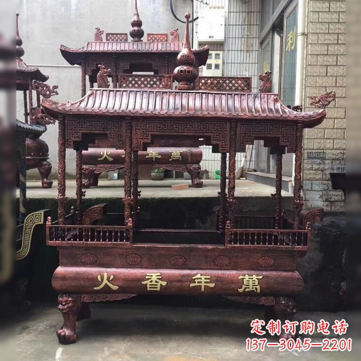 无锡寺庙香火香炉雕塑