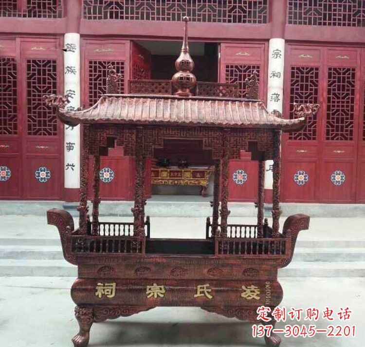 无锡寺庙香炉铜雕