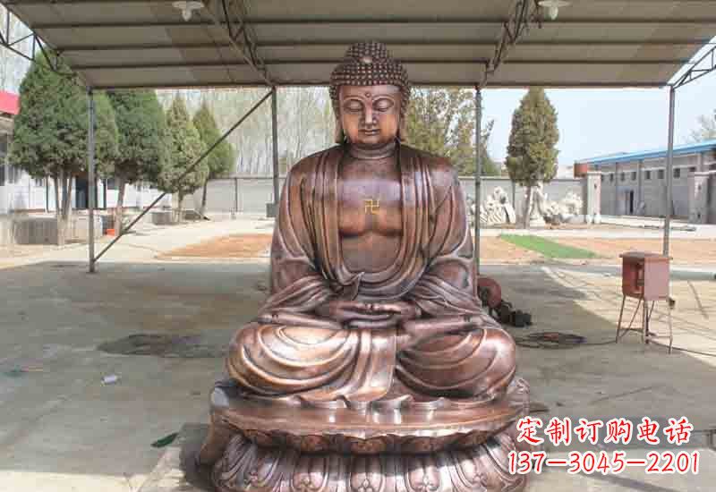 无锡寺庙铸铜如来佛像雕塑
