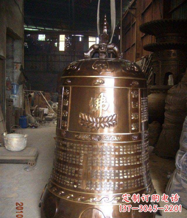 无锡寺庙铸铜钟铜雕