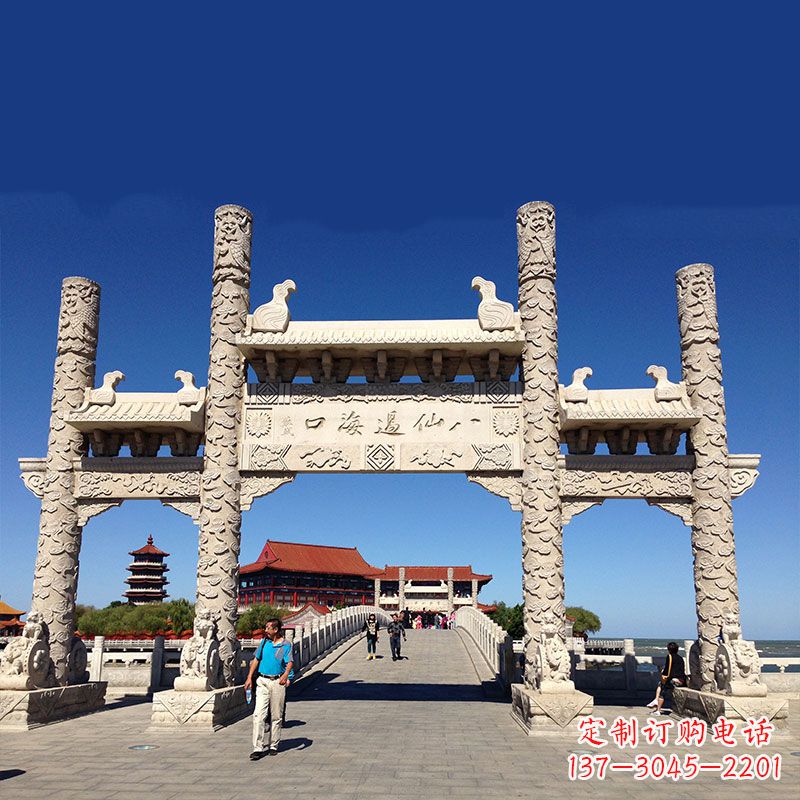 无锡寺院大门无楼石牌坊