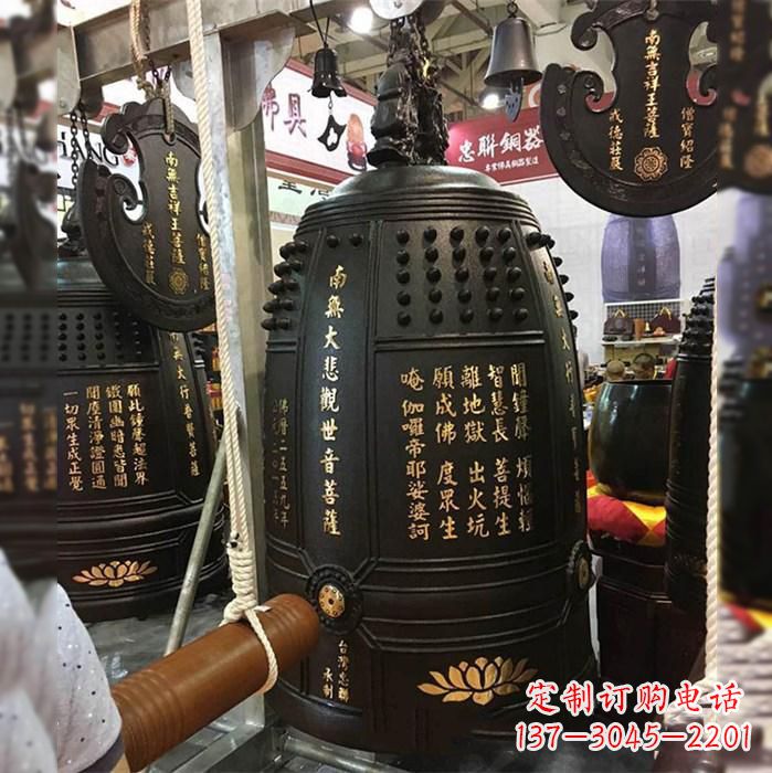 无锡寺院挂钟铜雕塑
