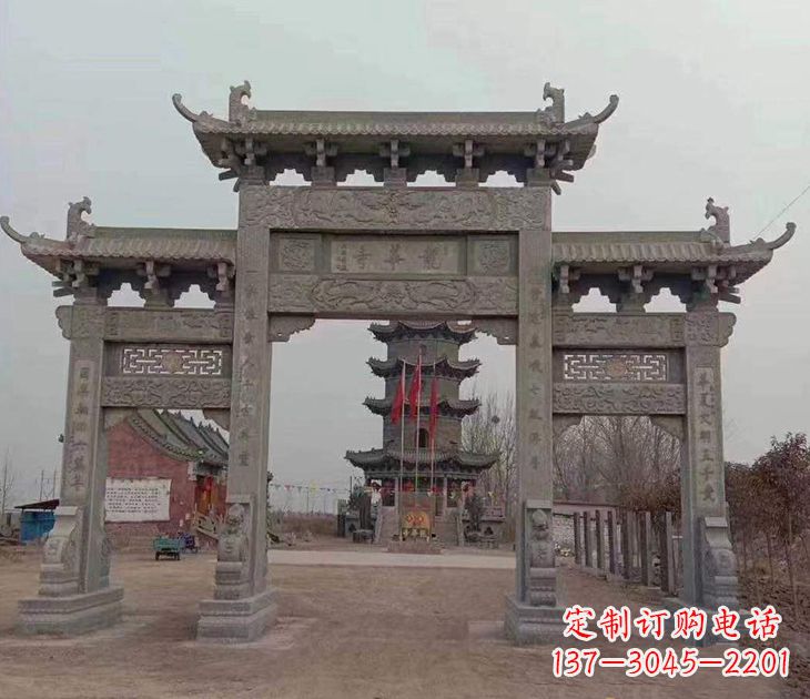 无锡寺院石牌坊