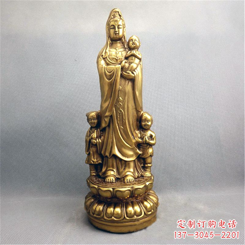 无锡送子观音纯铜雕塑