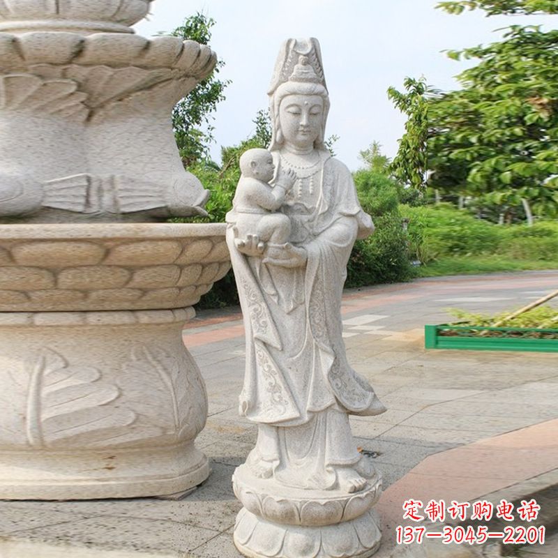 无锡送子观音汉白玉石雕