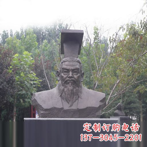 无锡隋朝开国皇帝隋文帝杨坚石雕头像