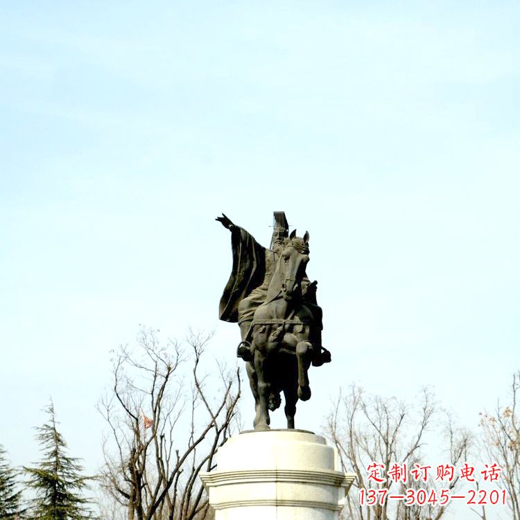 无锡隋文帝杨坚铜雕塑像
