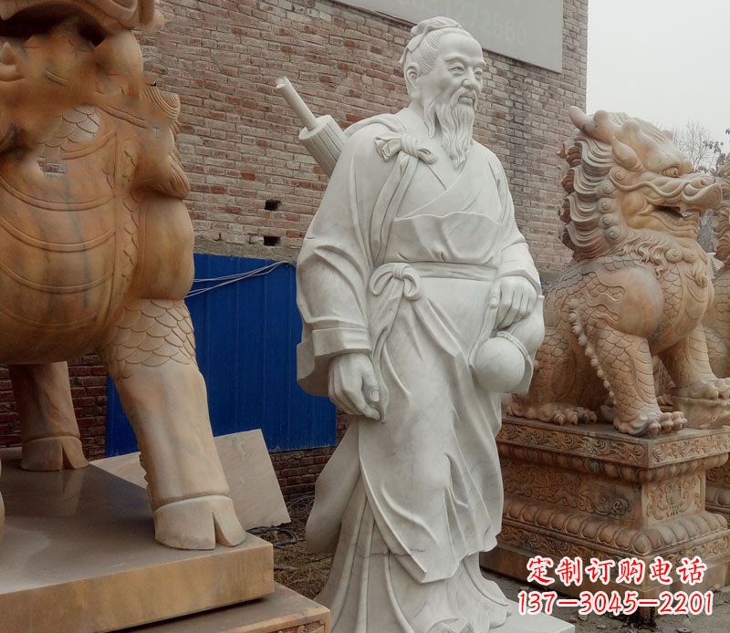 无锡孙思邈大理石医学家石雕