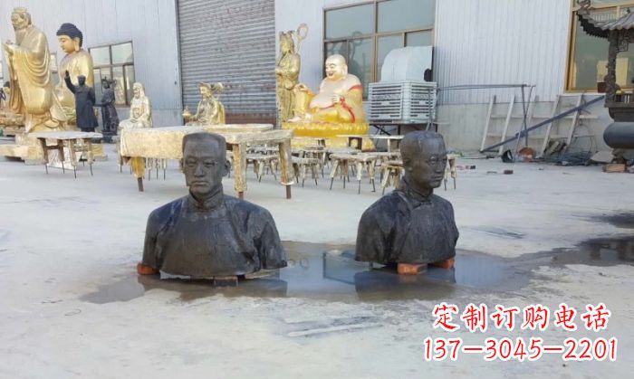 无锡陶行知半身像铜雕