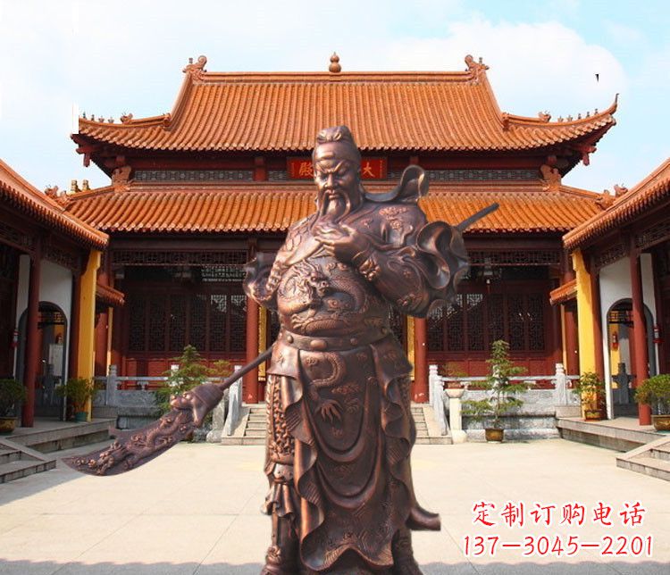 无锡提刀武财神关公铜雕
