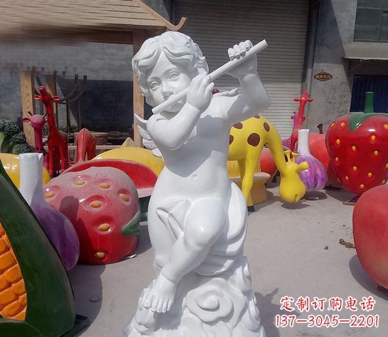 无锡天使吹笛人物石雕