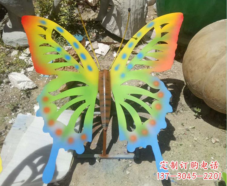 无锡铁艺不锈钢彩绘蝴蝶