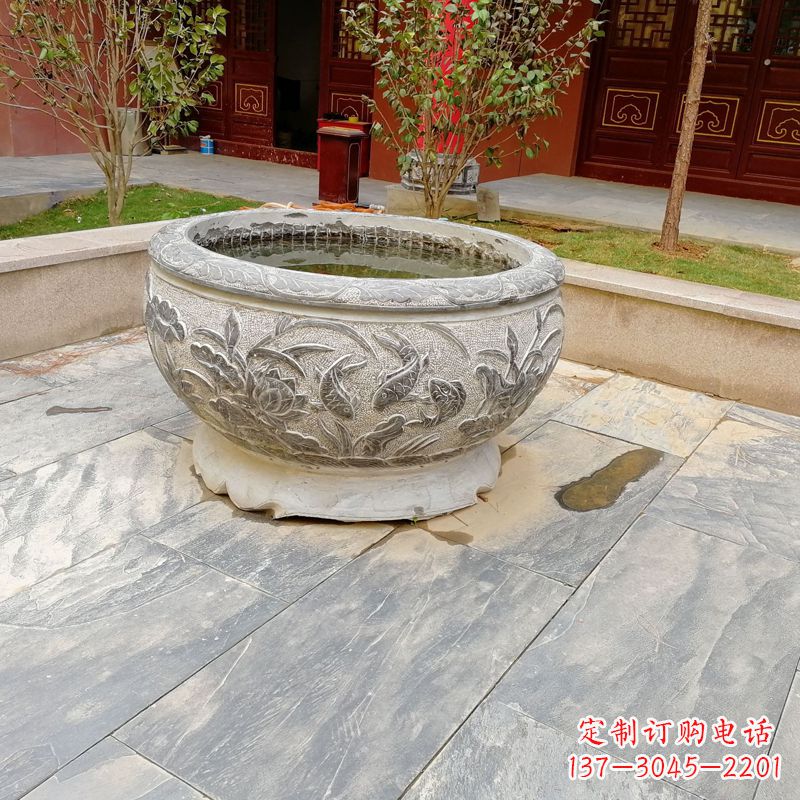 无锡庭院水缸石雕