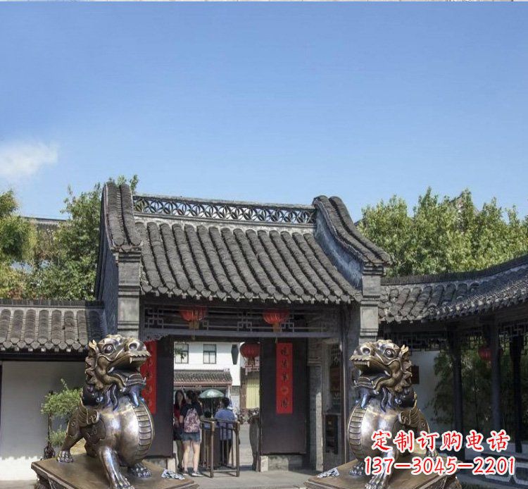 无锡铜雕北京狮子庭院动物雕塑