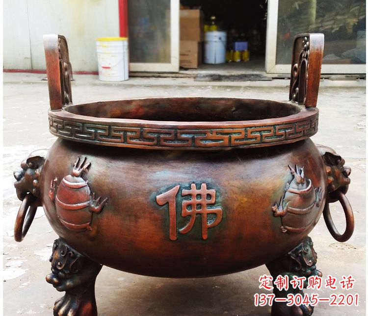 无锡铜雕祠堂景观香炉