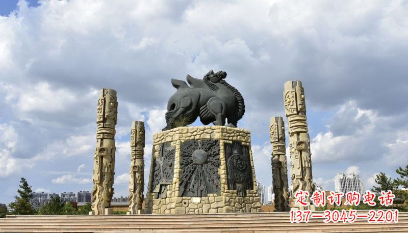 无锡铜雕大型骆驼广场动物雕塑