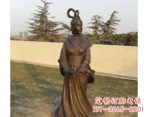 无锡铜雕古代美女人物雕塑