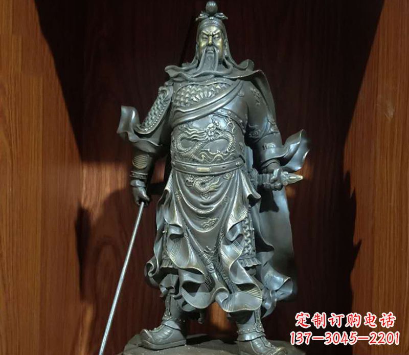 无锡铜雕关公人物雕塑