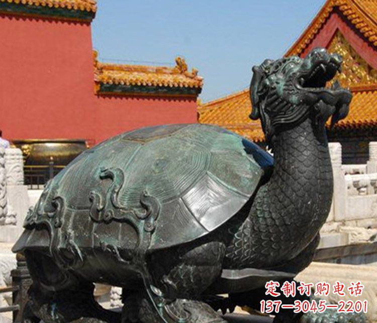 无锡铜雕广场龙龟动物雕塑