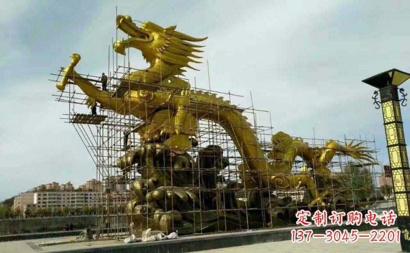 无锡铜雕广场神龙景观摆件