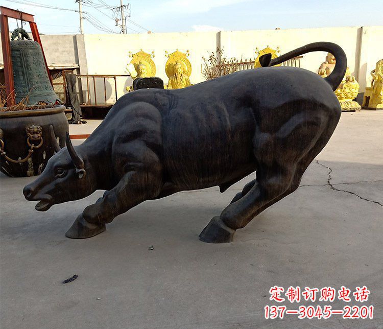 无锡铜雕广场水牛动物雕塑 (2)