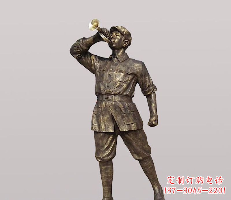 无锡铜雕解放军战士