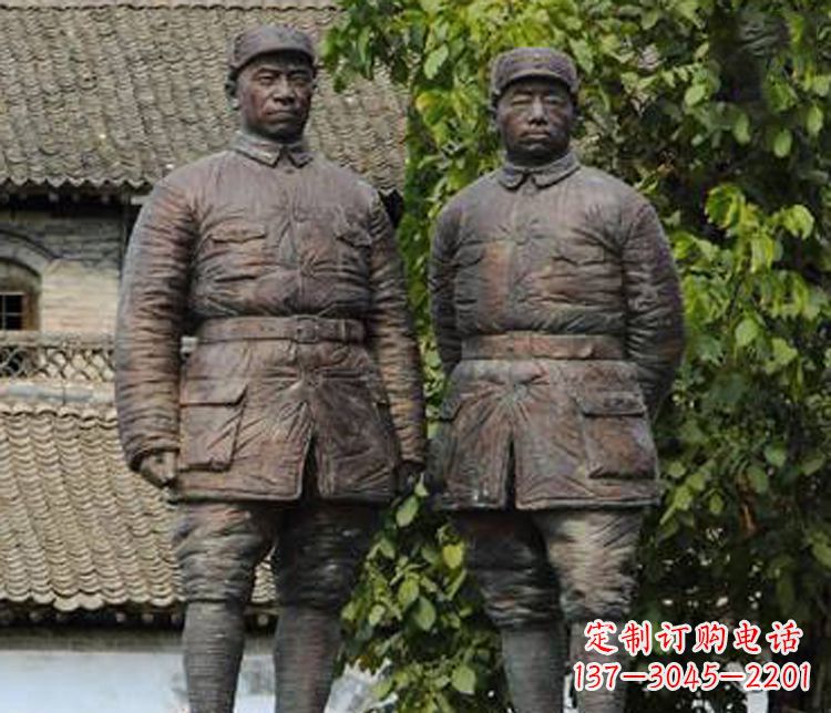 无锡铜雕解放军战士人物雕塑
