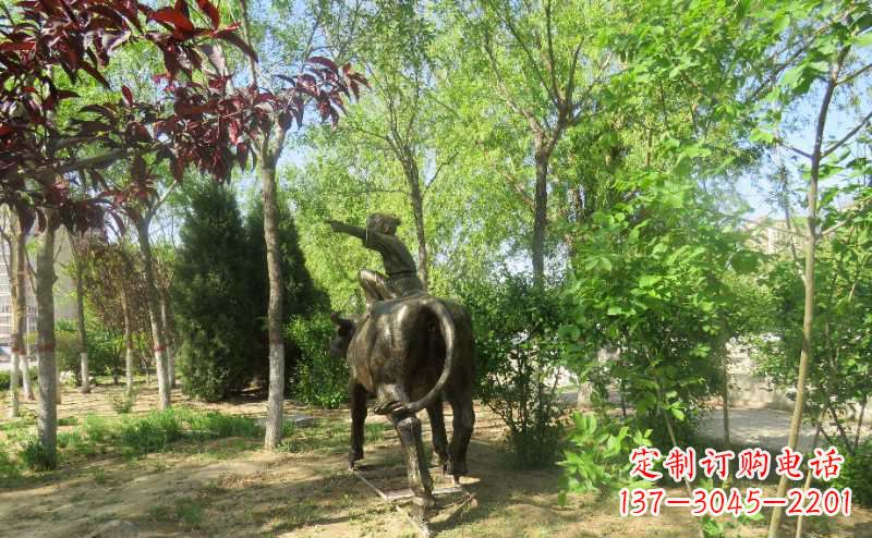 无锡铜雕牧童骑牛雕塑