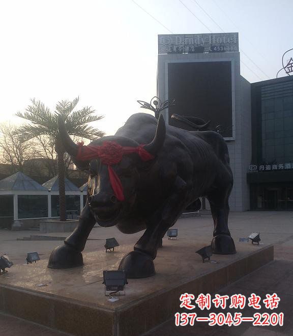 无锡铜雕牛公园动物雕塑
