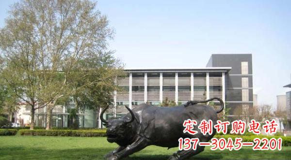 无锡铜雕牛公园动物雕塑 (2)