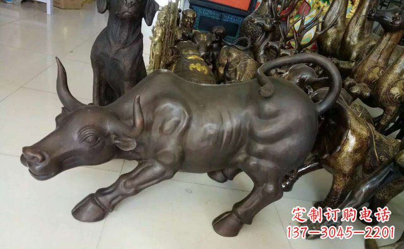 无锡铜雕牛广场动物景观摆件 (5)