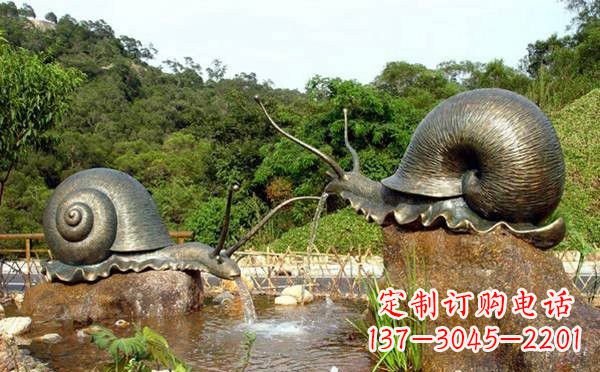 无锡铜雕喷水蜗牛
