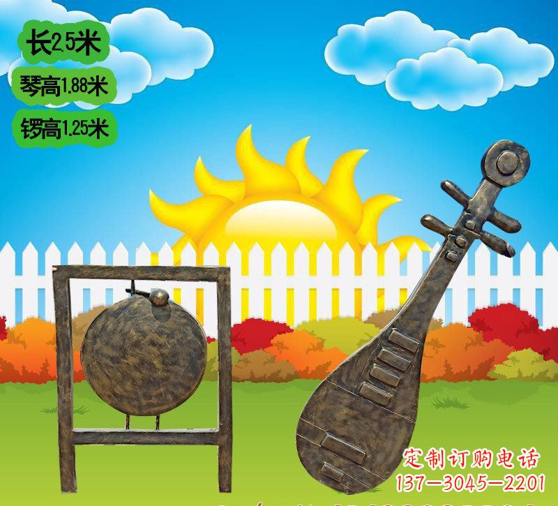 无锡铜雕琵琶雕塑
