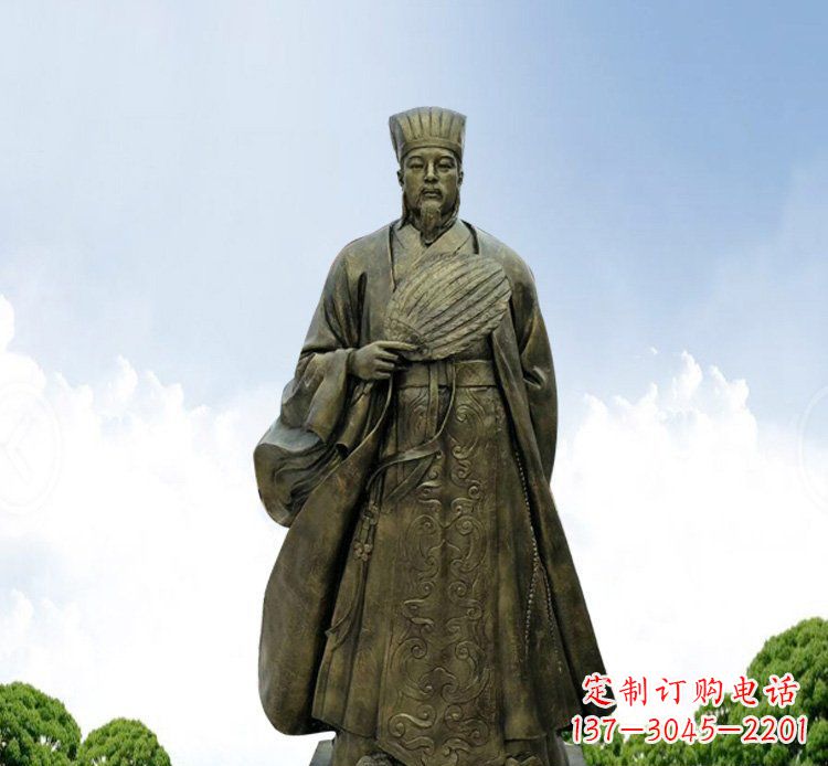无锡铜雕伟人诸葛亮古代历史人物