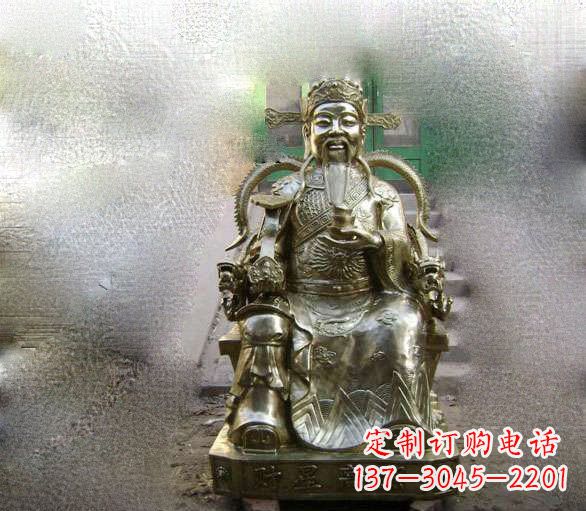 无锡铜雕文财神