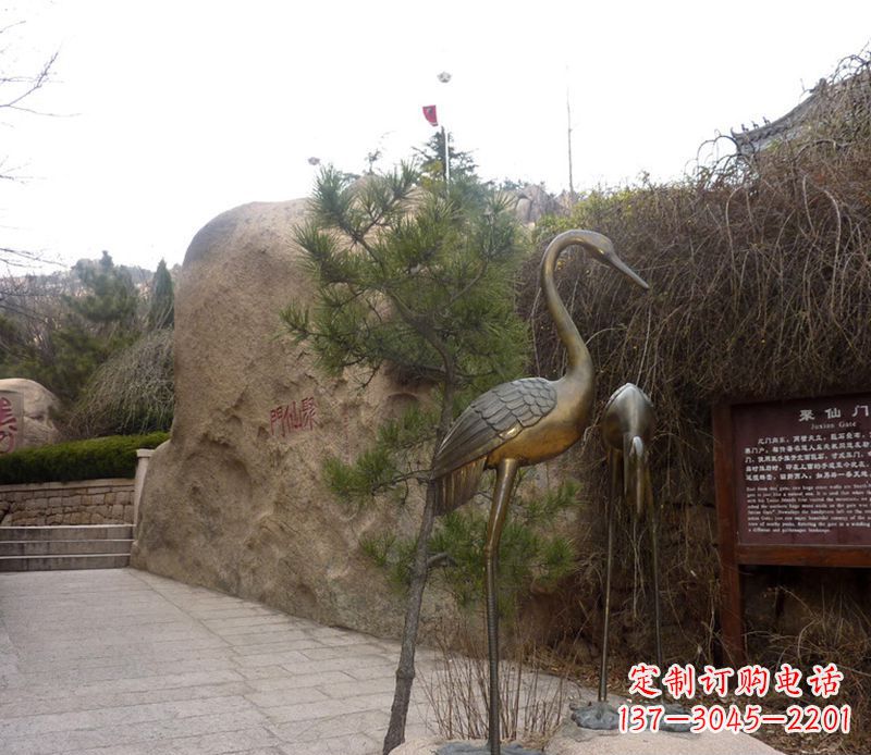 无锡铜雕仙鹤