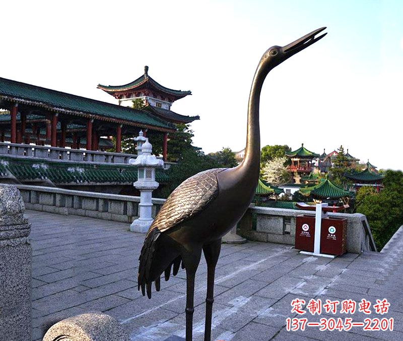无锡铜雕仙鹤雕塑