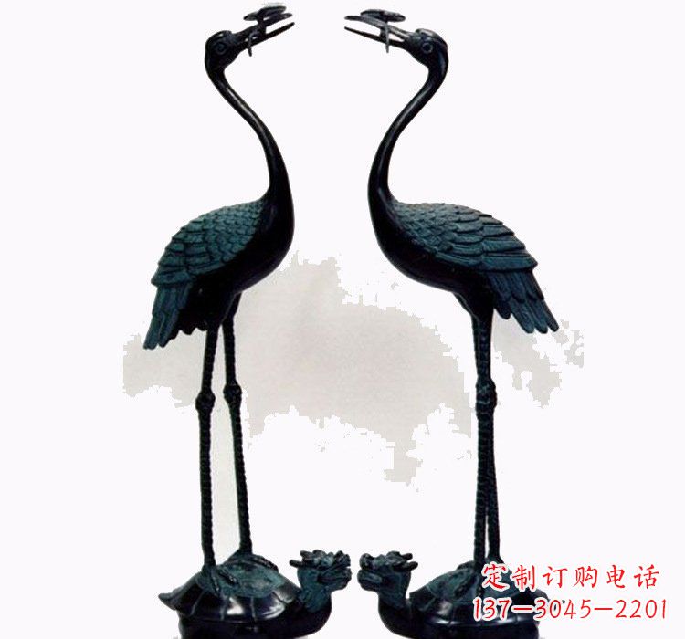 无锡铜雕仙鹤和龙龟