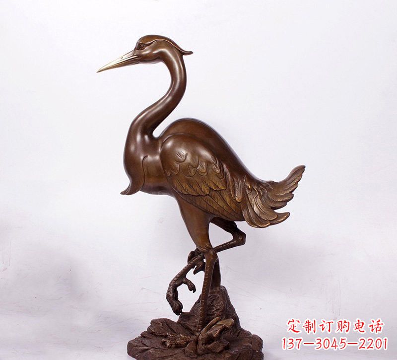 无锡铜雕仙鹤动物雕塑
