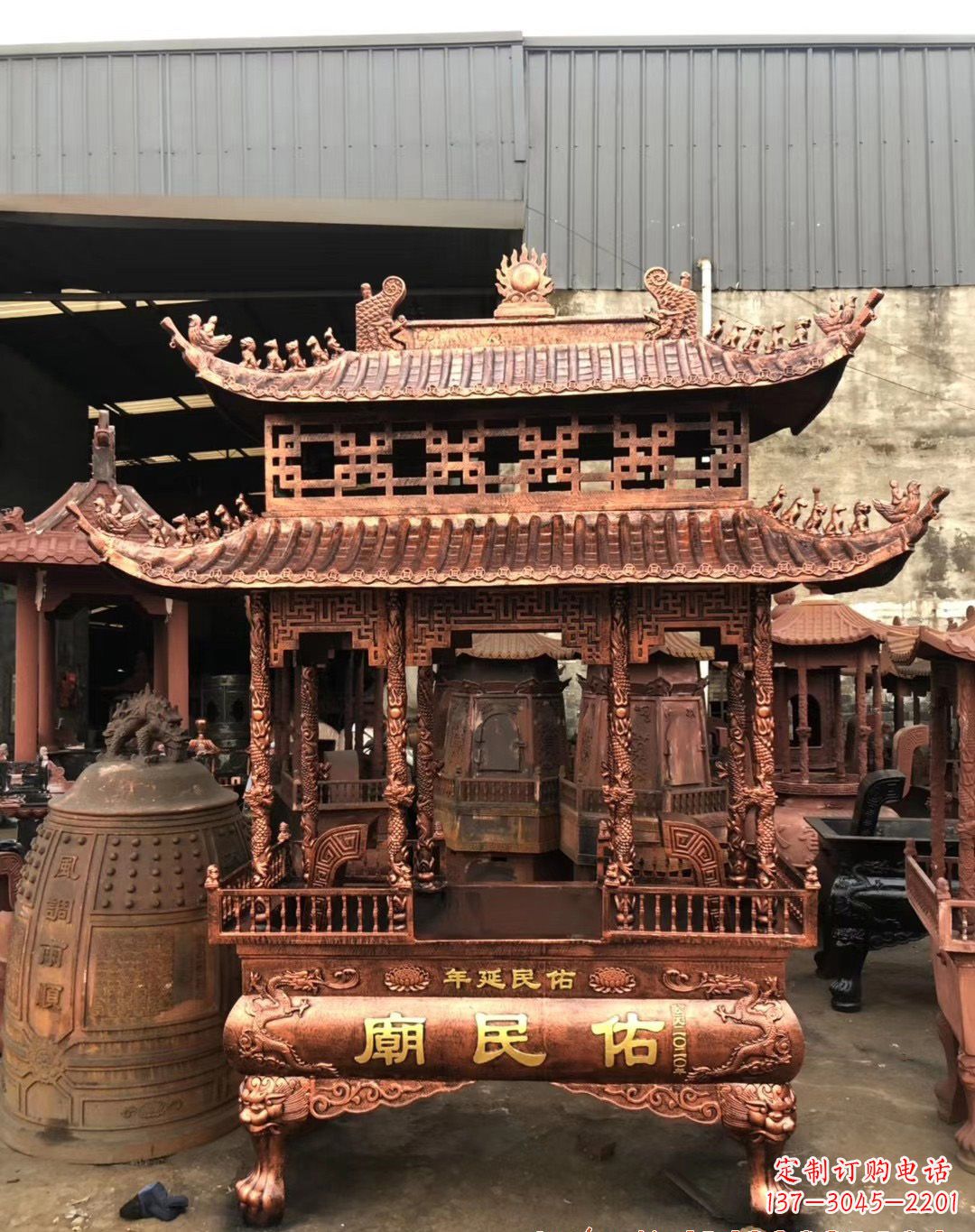 无锡铜雕香炉 (2)