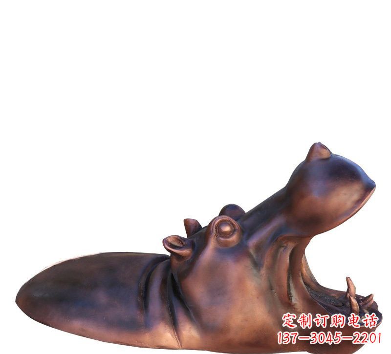 无锡铜雕张嘴河马