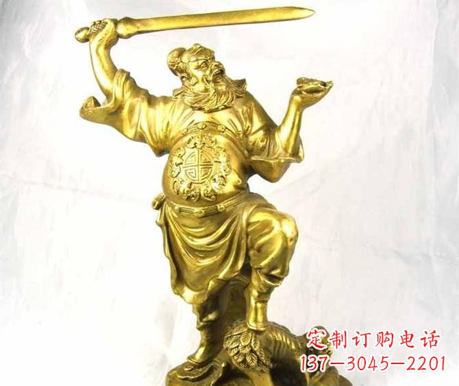 无锡铜雕赵公明古代人物雕塑