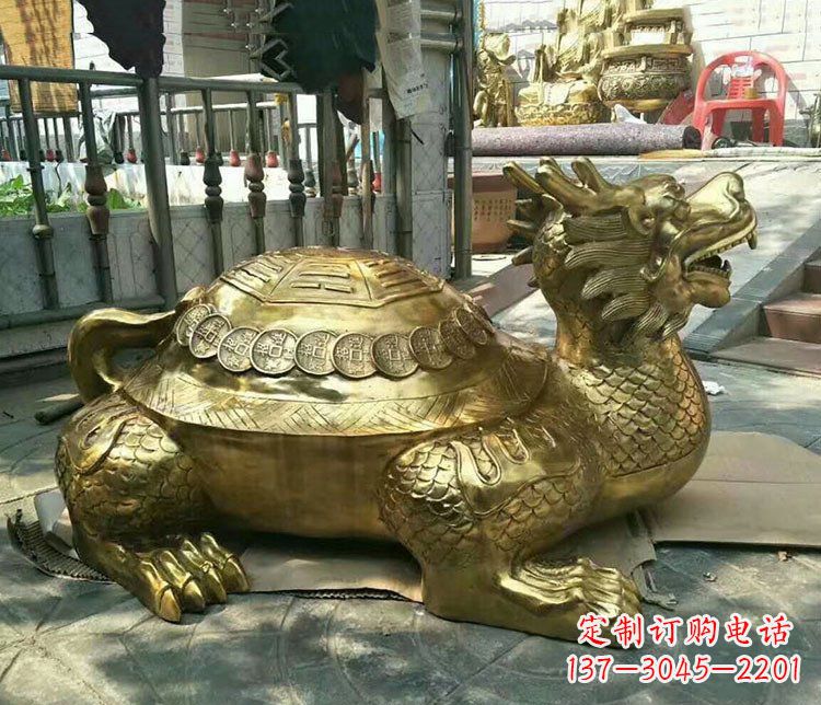 无锡铜雕镇宅神兽龙龟雕塑