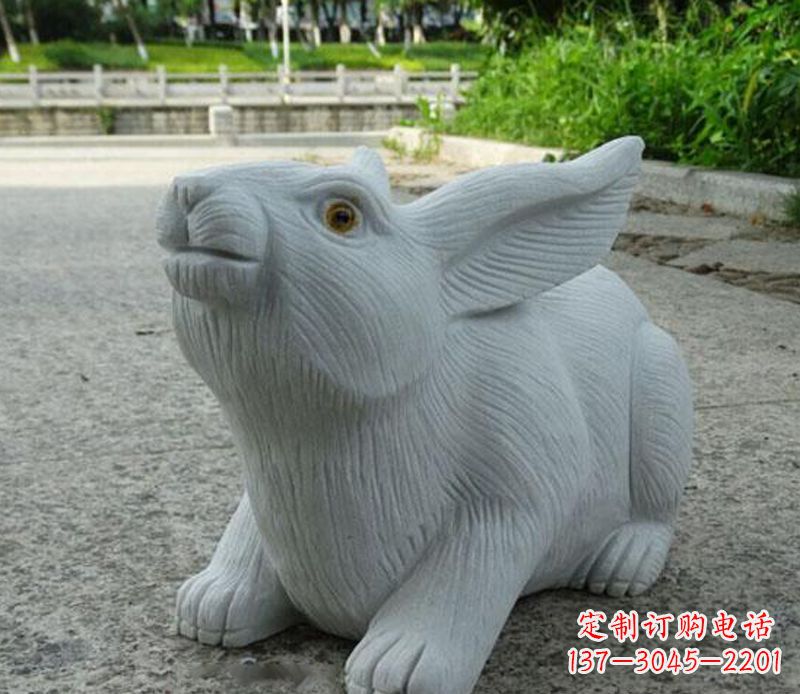 无锡兔子石雕公园景观雕塑