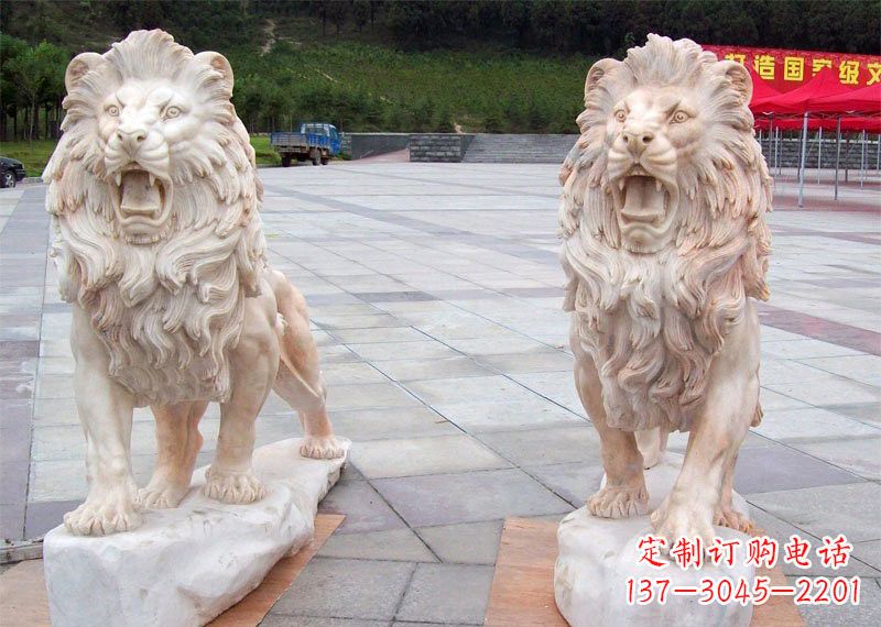 无锡晚霞红欧式西洋狮子
